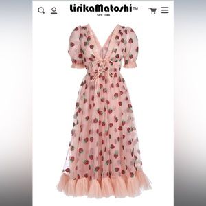 Lirika Matoshi Strawberry Midi Dress